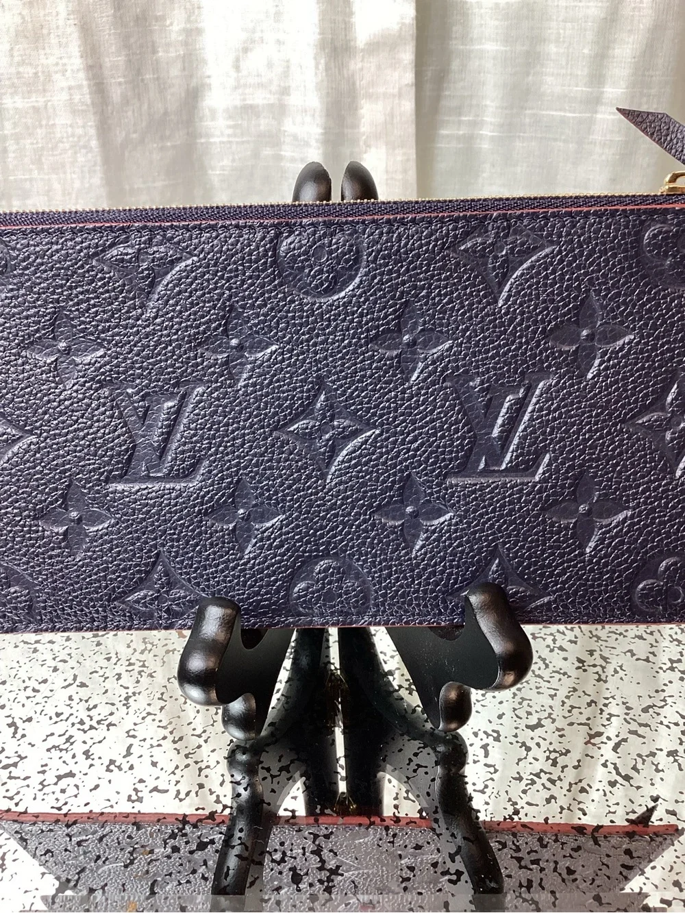 Louis Vuitton Monogram Empreinte Zippered Insert- “Marine Rouge”
